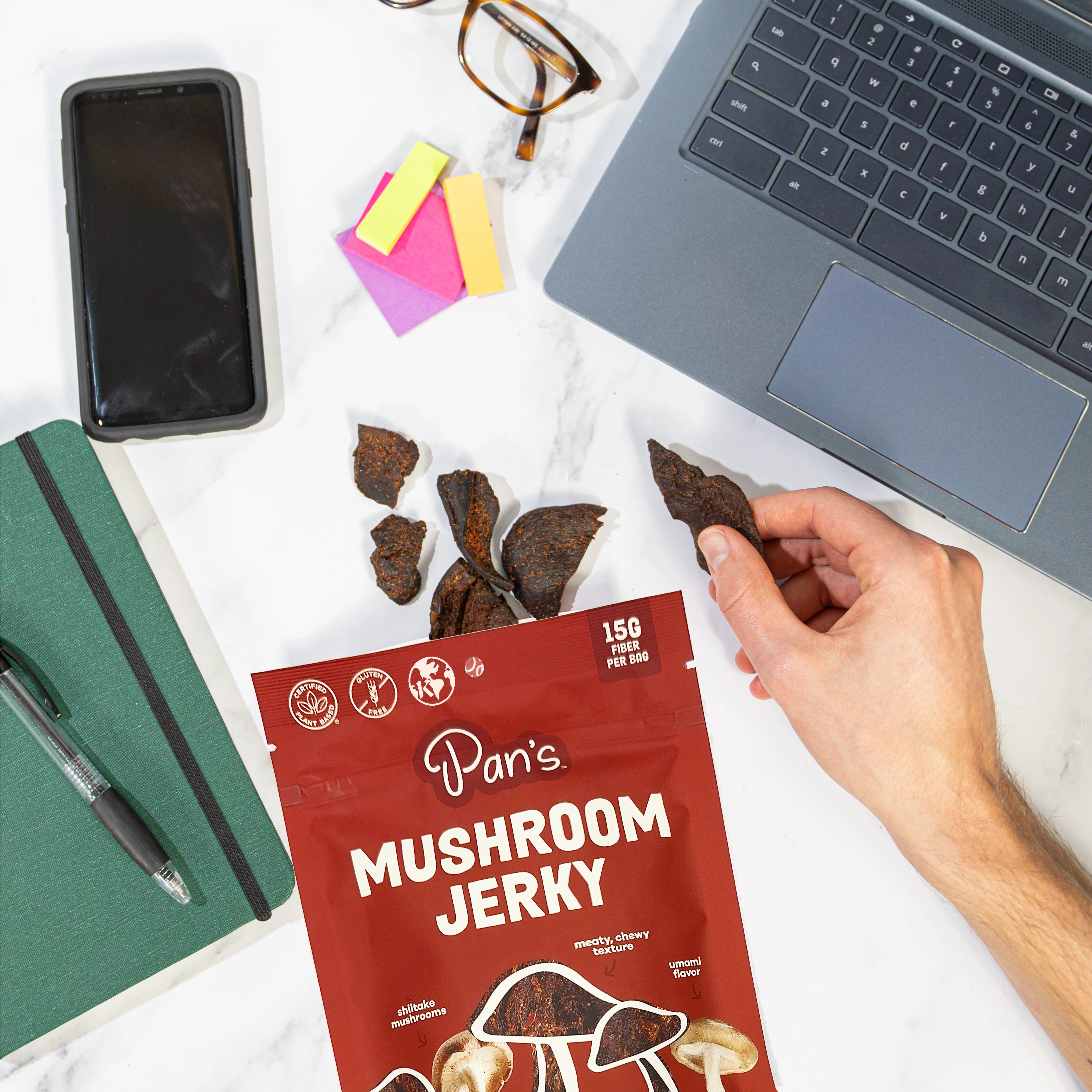 Applewood BBQ Mushroom Jerky - Image 5