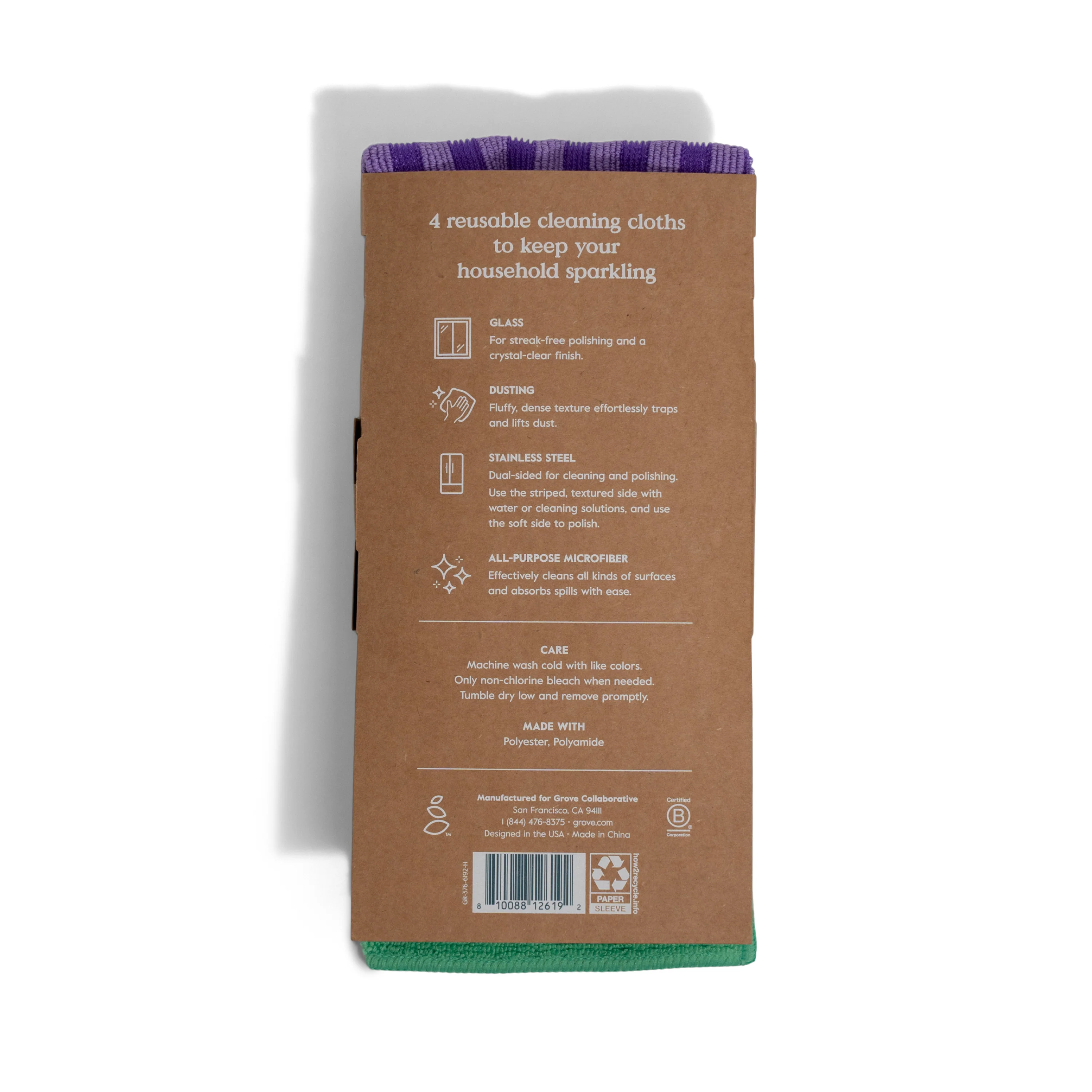 Assorted Cleaning Cloths, 4 pack - Image 3