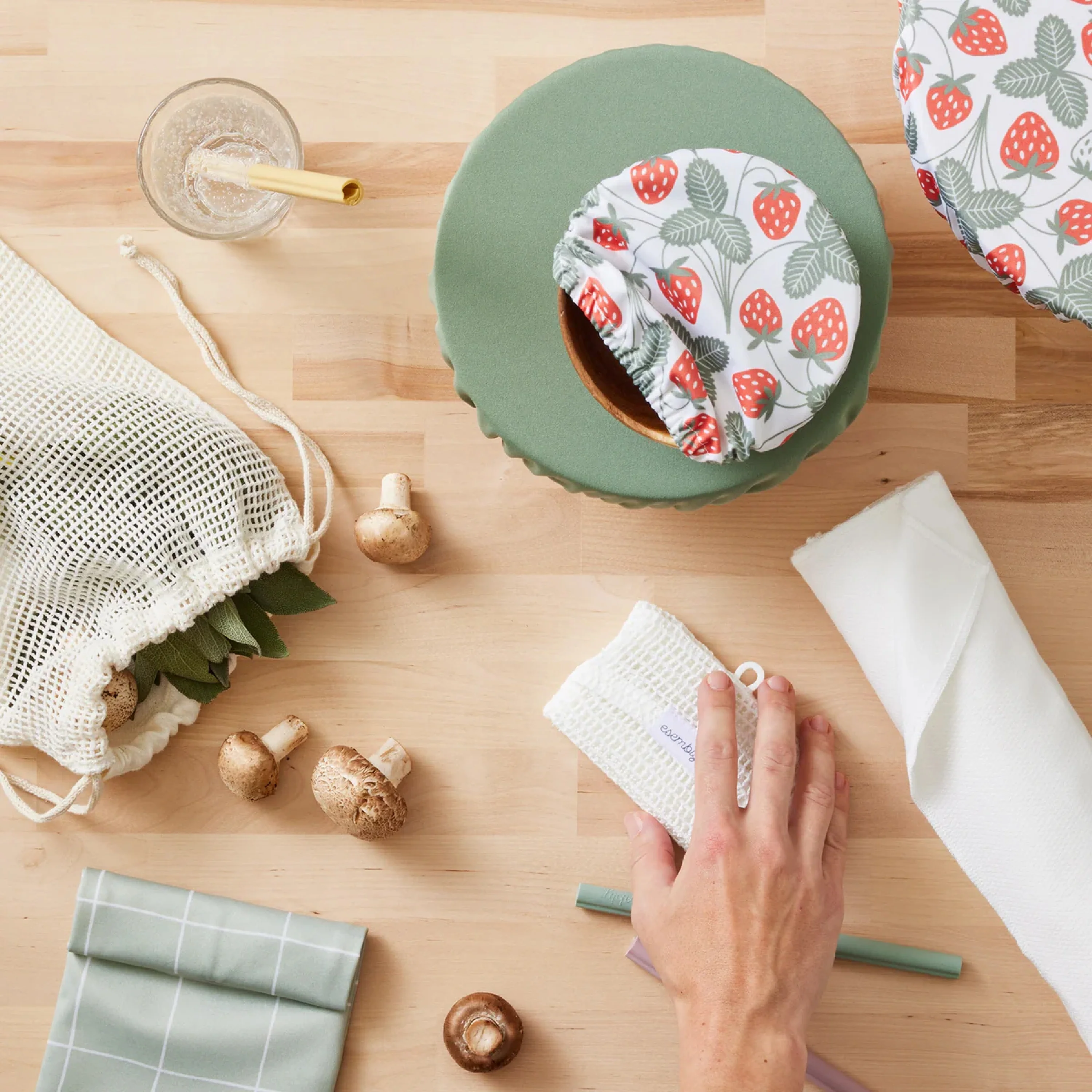 Reusable Bowl Covers - Upcycled Materials, 4-Pack - Image 8