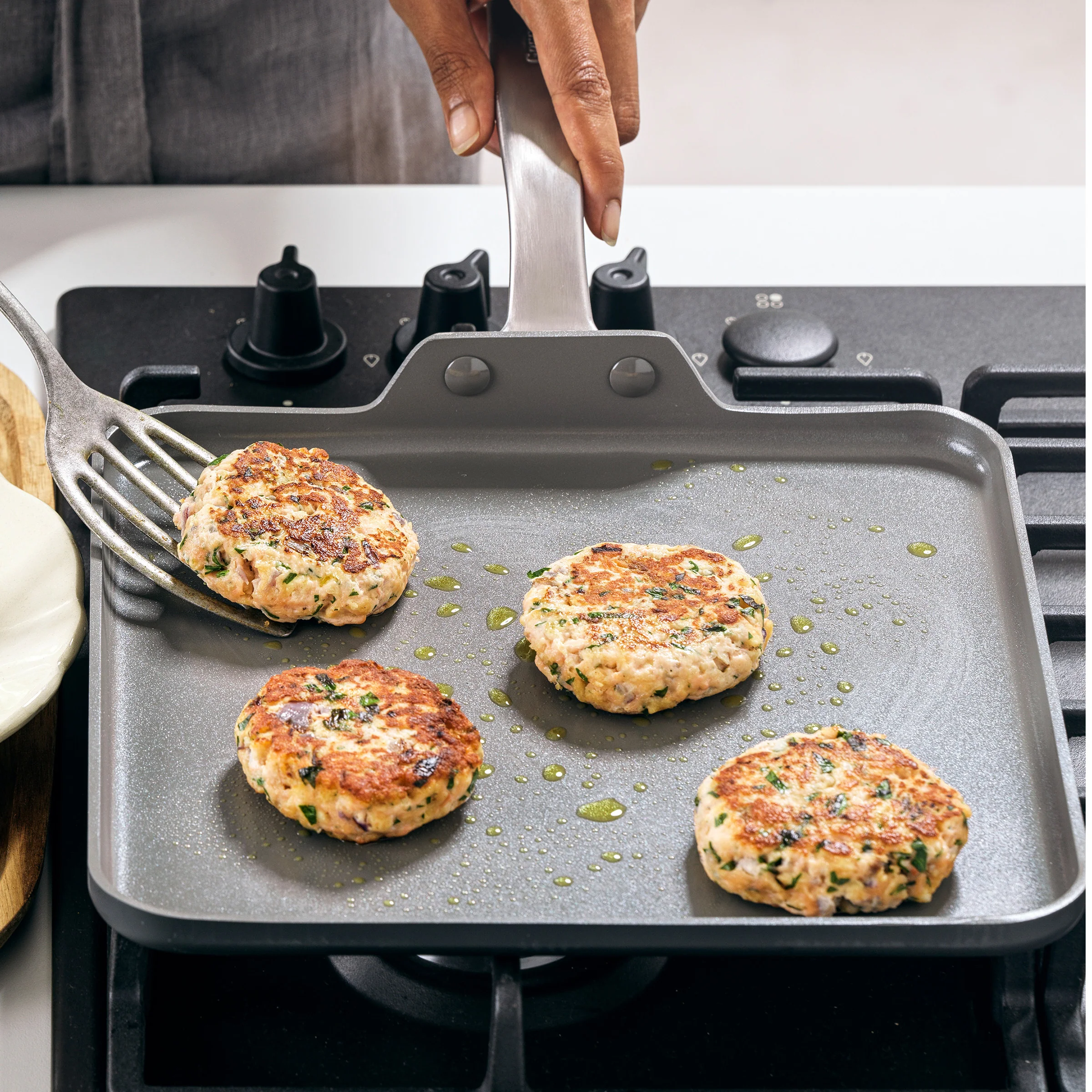 Chatham Ceramic Nonstick Griddle Pan, 11" - Image 5