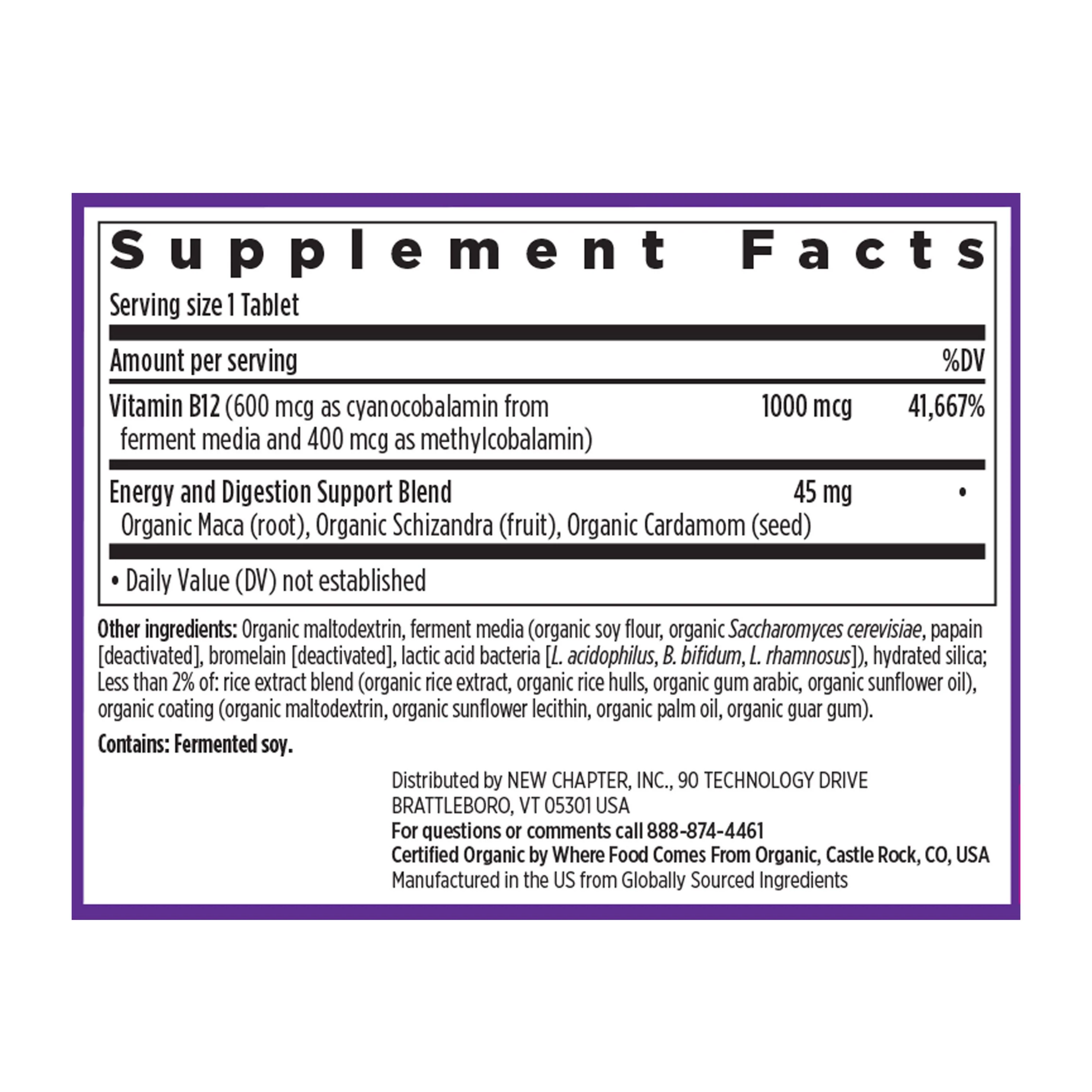 Fermented Vitamin B12 - For Cellular Energy + Healthy Blood Cells - Image 10