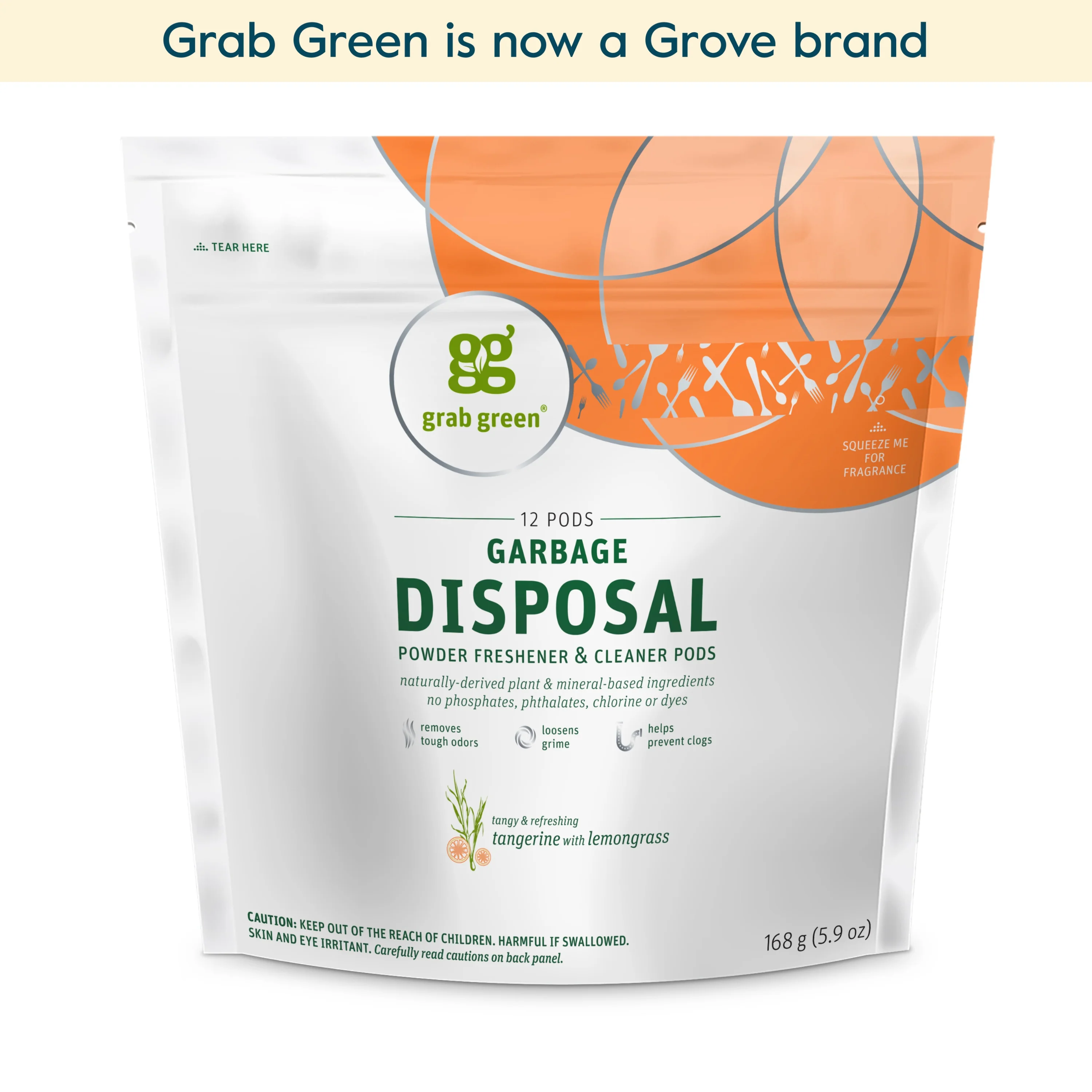 Garbage Disposal Freshener & Cleaner Pods - Tangerine with Lemongrass - Image 4