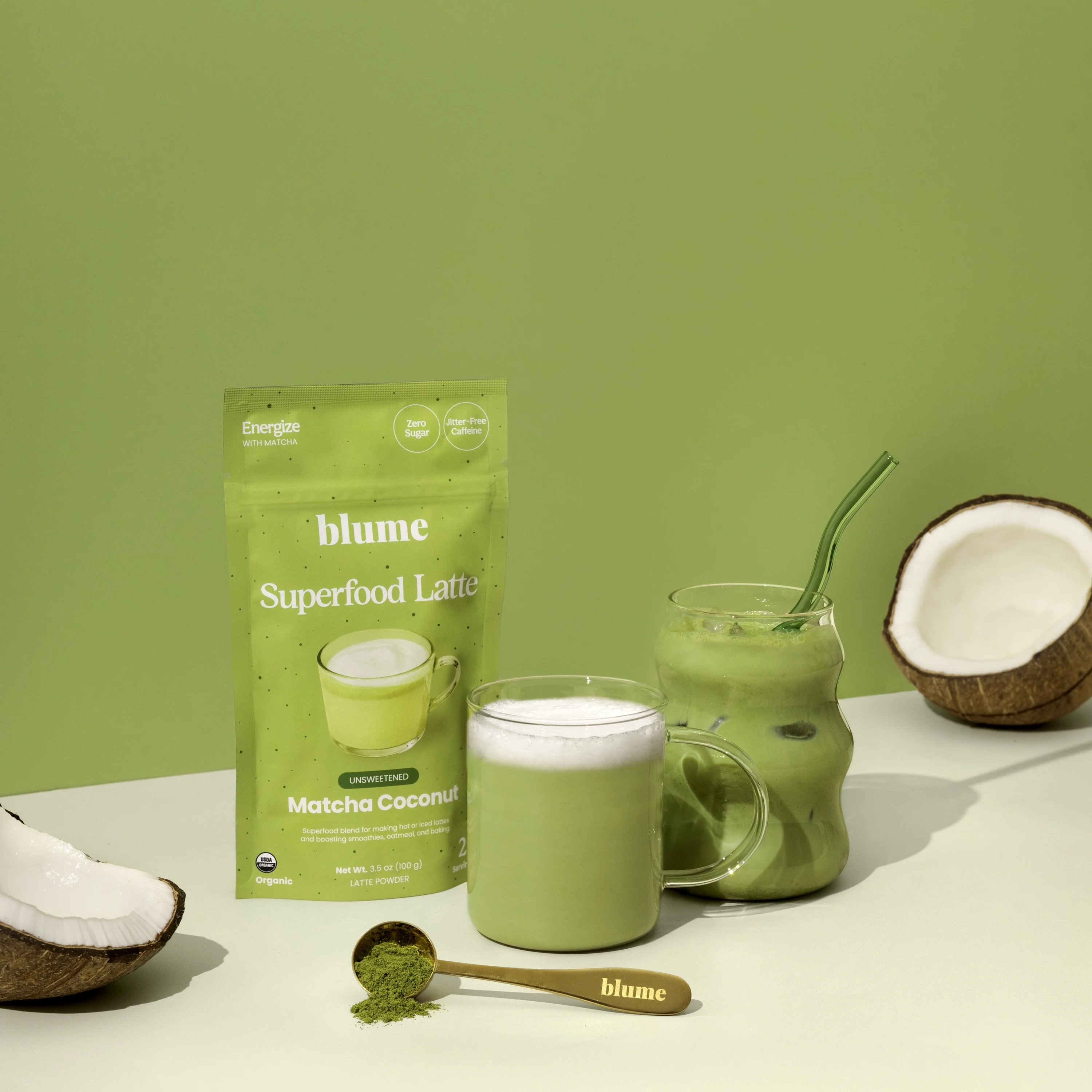 Organic Matcha Coconut Latte Powder - Image 4