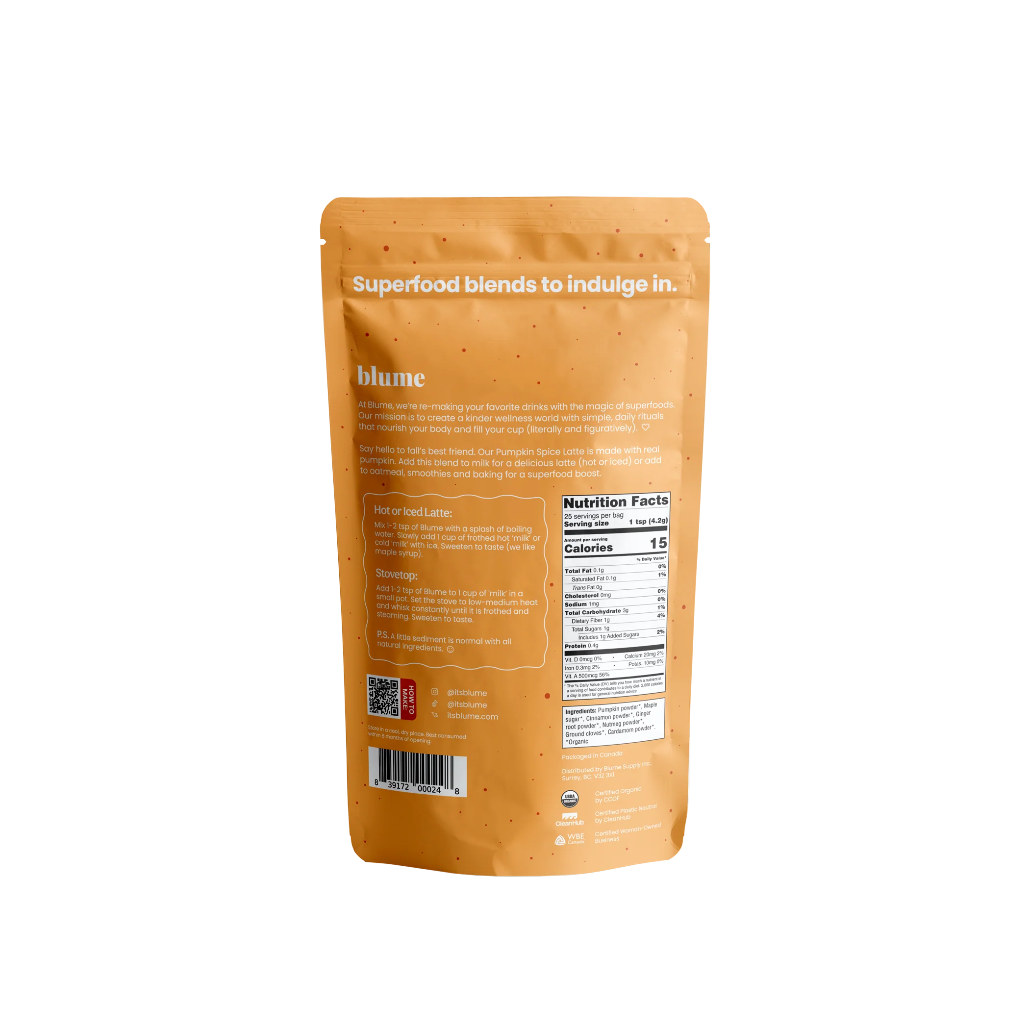 Organic Pumpkin Spice Latte Powder - Image 5
