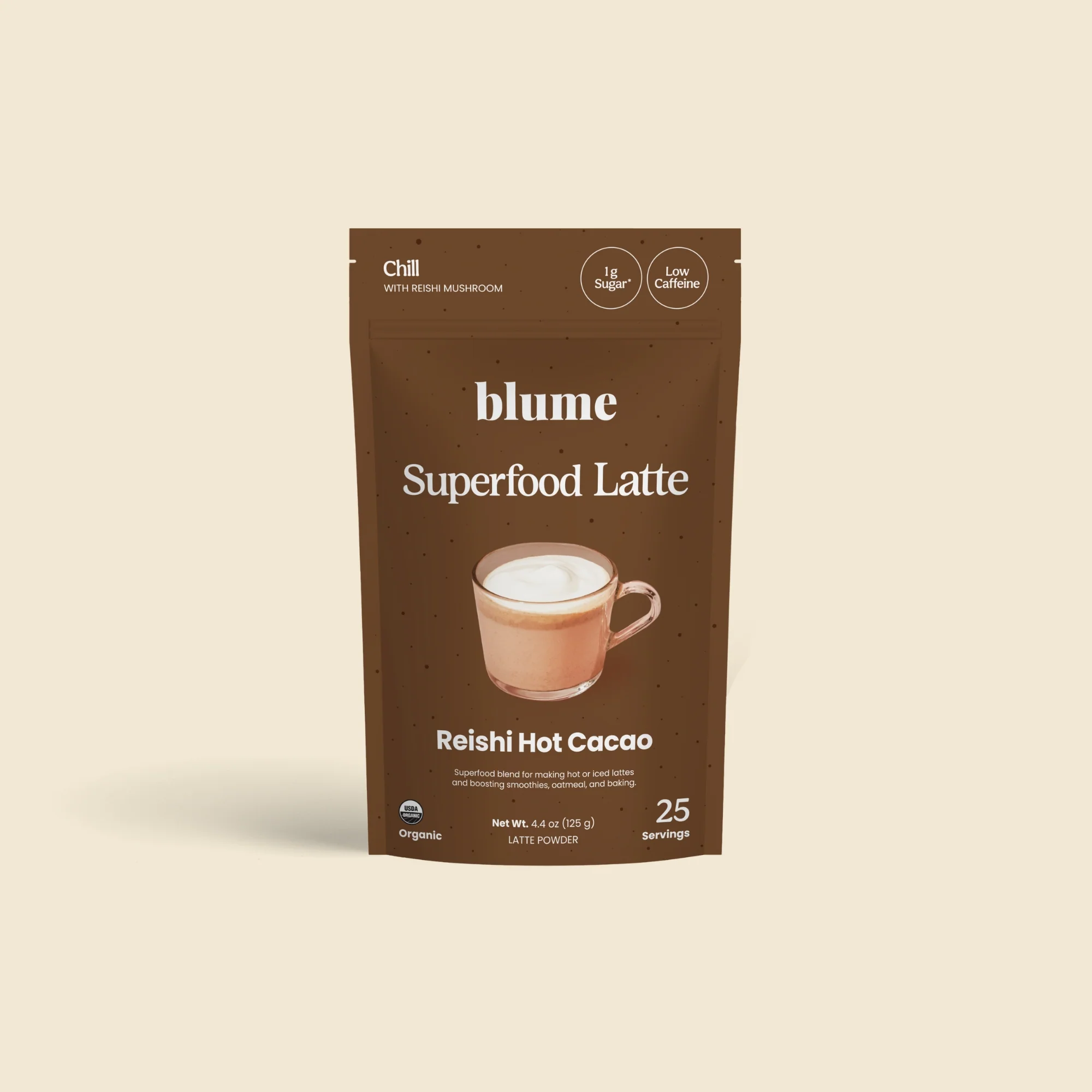 Organic Reishi Hot Cacao Latte Powder - Image 5