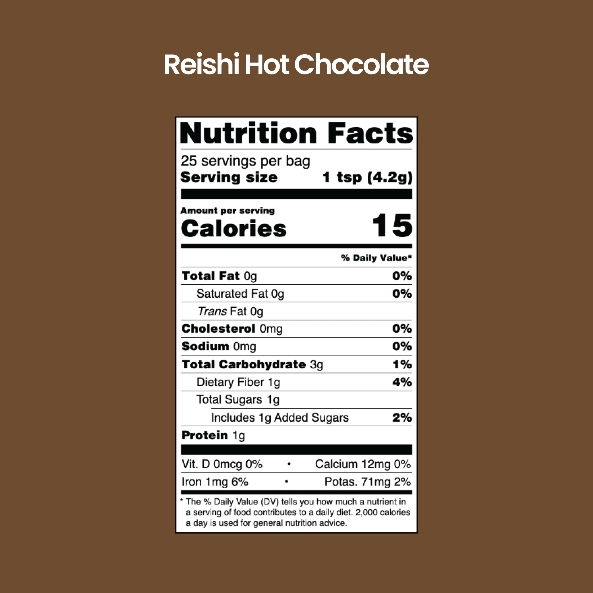 Organic Reishi Hot Cacao Latte Powder - Image 6