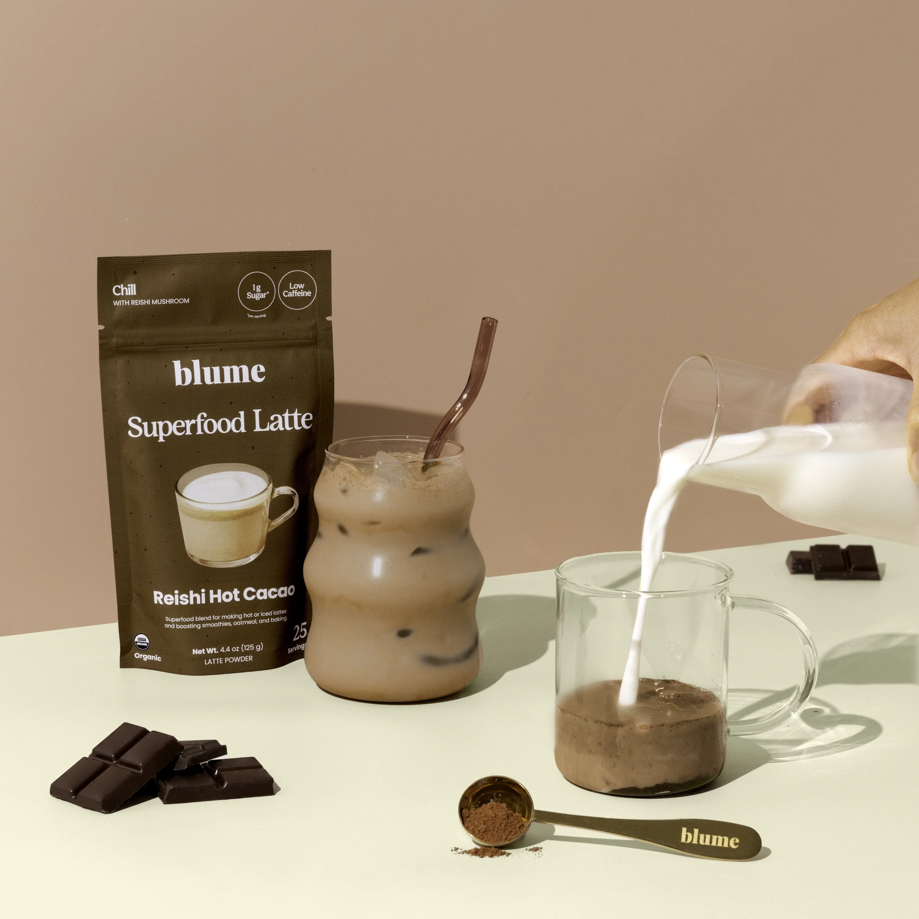 Organic Reishi Hot Cacao Latte Powder - Image 8