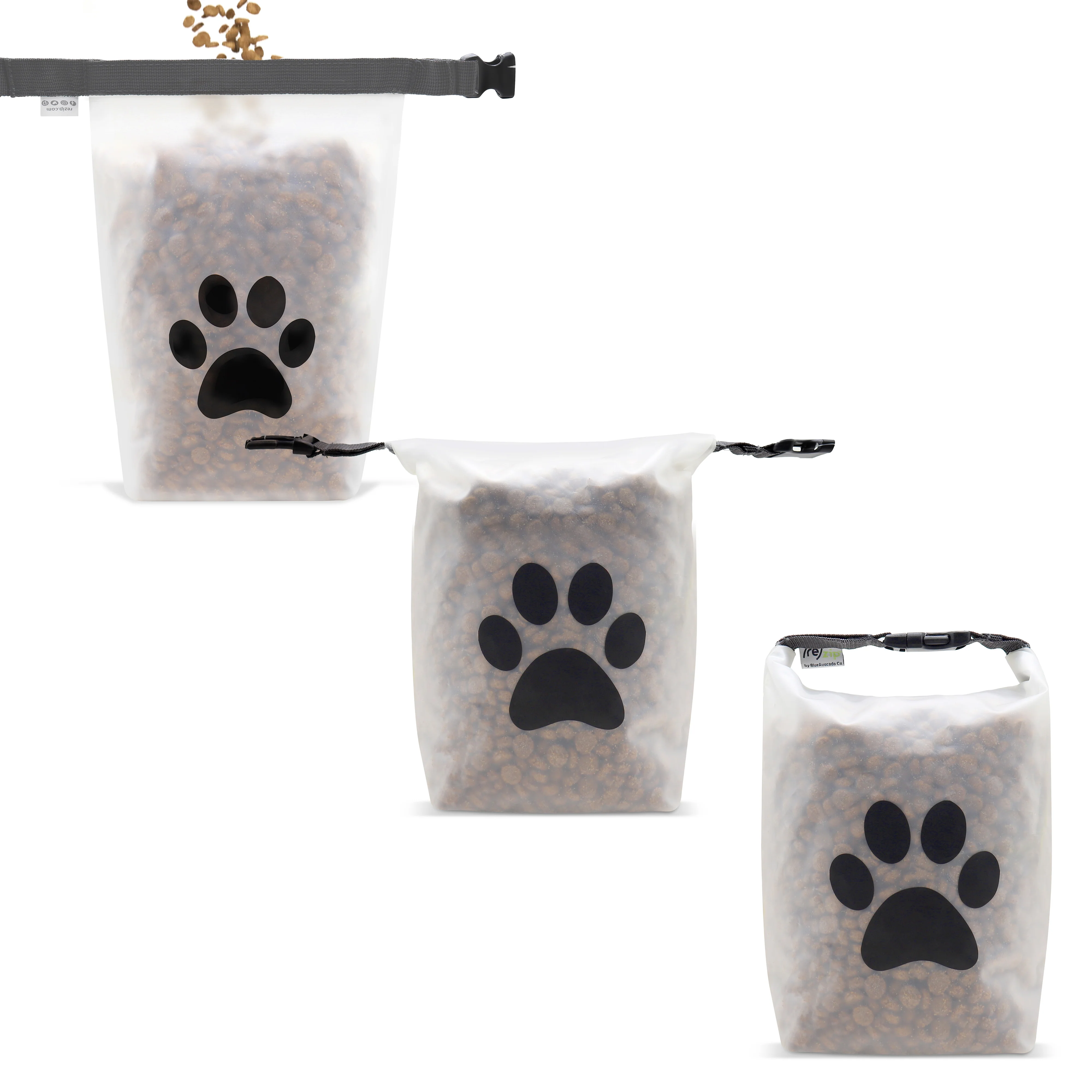 Reusable Roll Top Pet Food Storage Bag, 14 Cup - Image 5