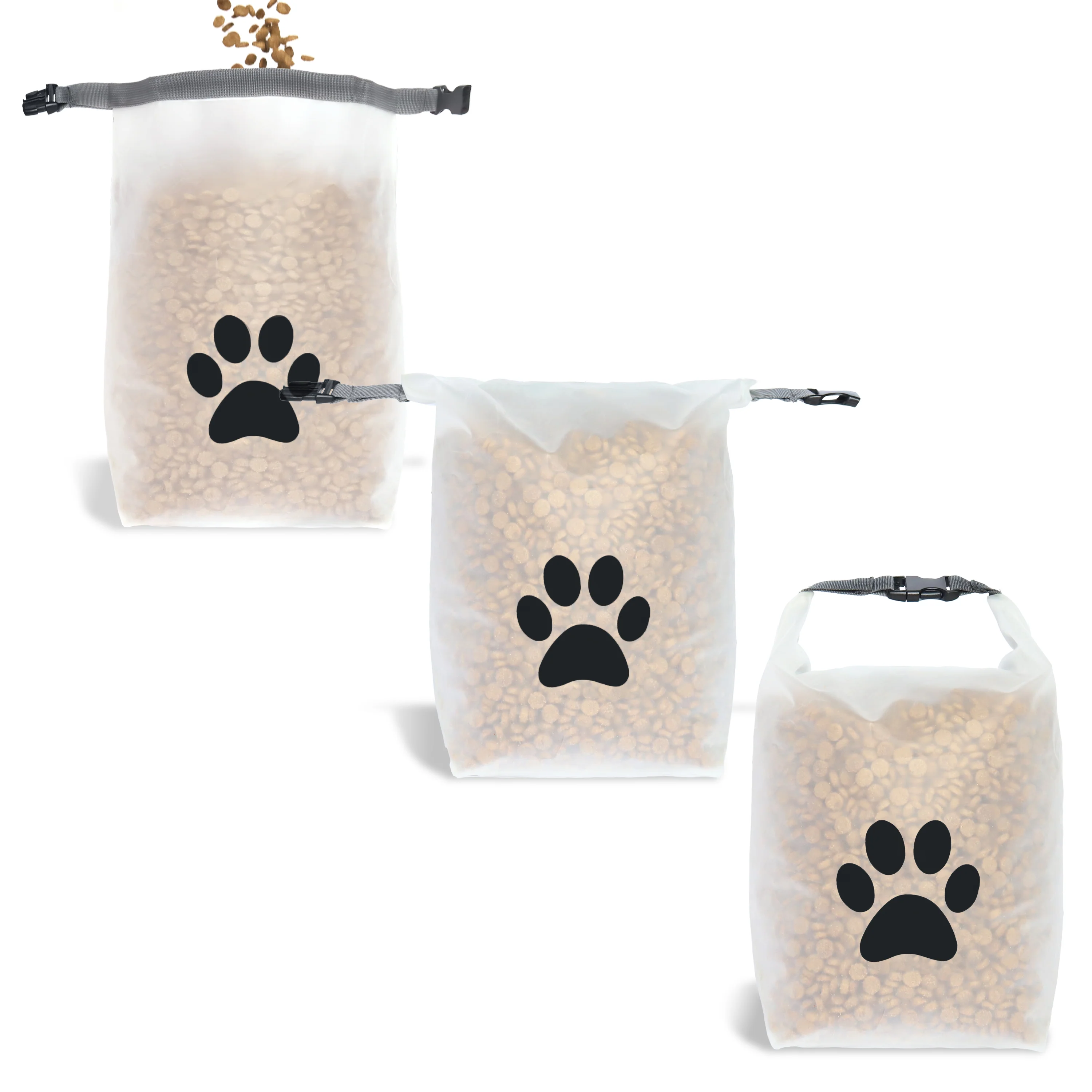Reusable Roll Top Pet Food Storage Bag, 40 Cup - Image 4