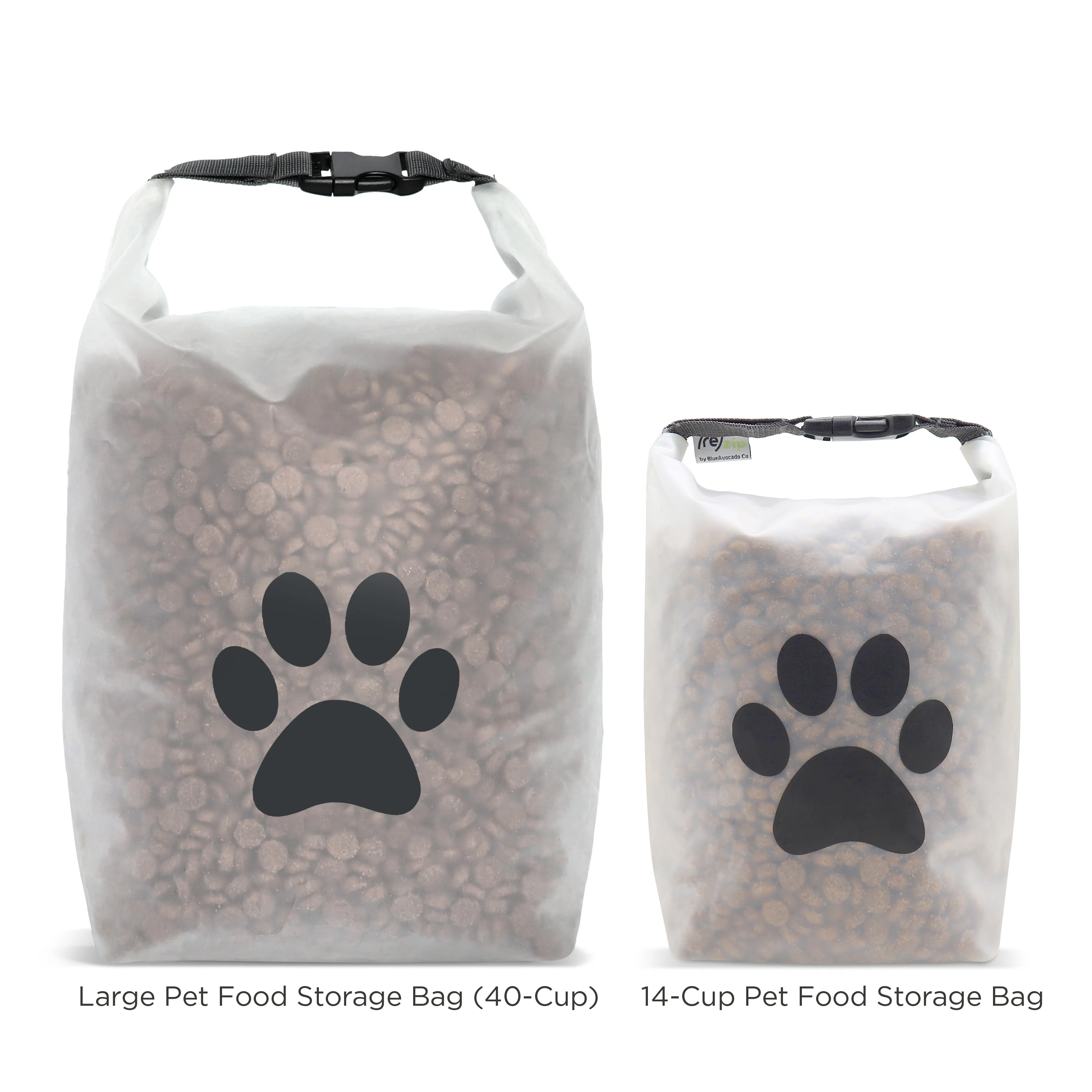 Reusable Roll Top Pet Food Storage Bag, 40 Cup - Image 5