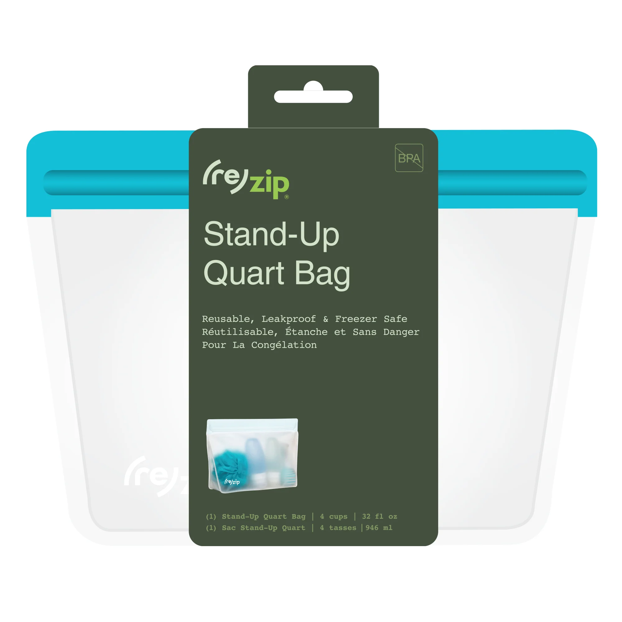 Stand-Up Quart - 4 Cup Bag - Image 4