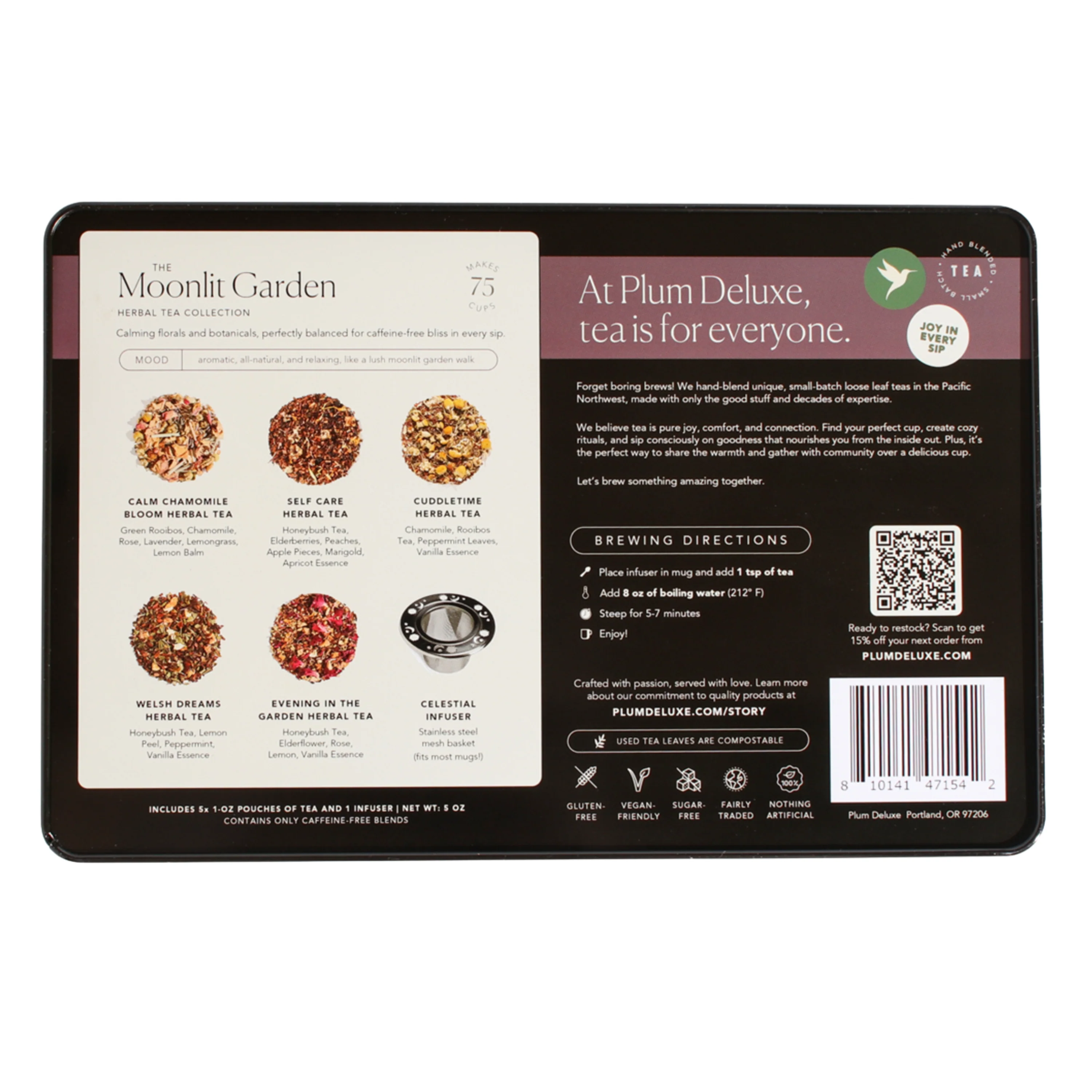 Tea Gift Tin - Moonlit Garden - Image 6