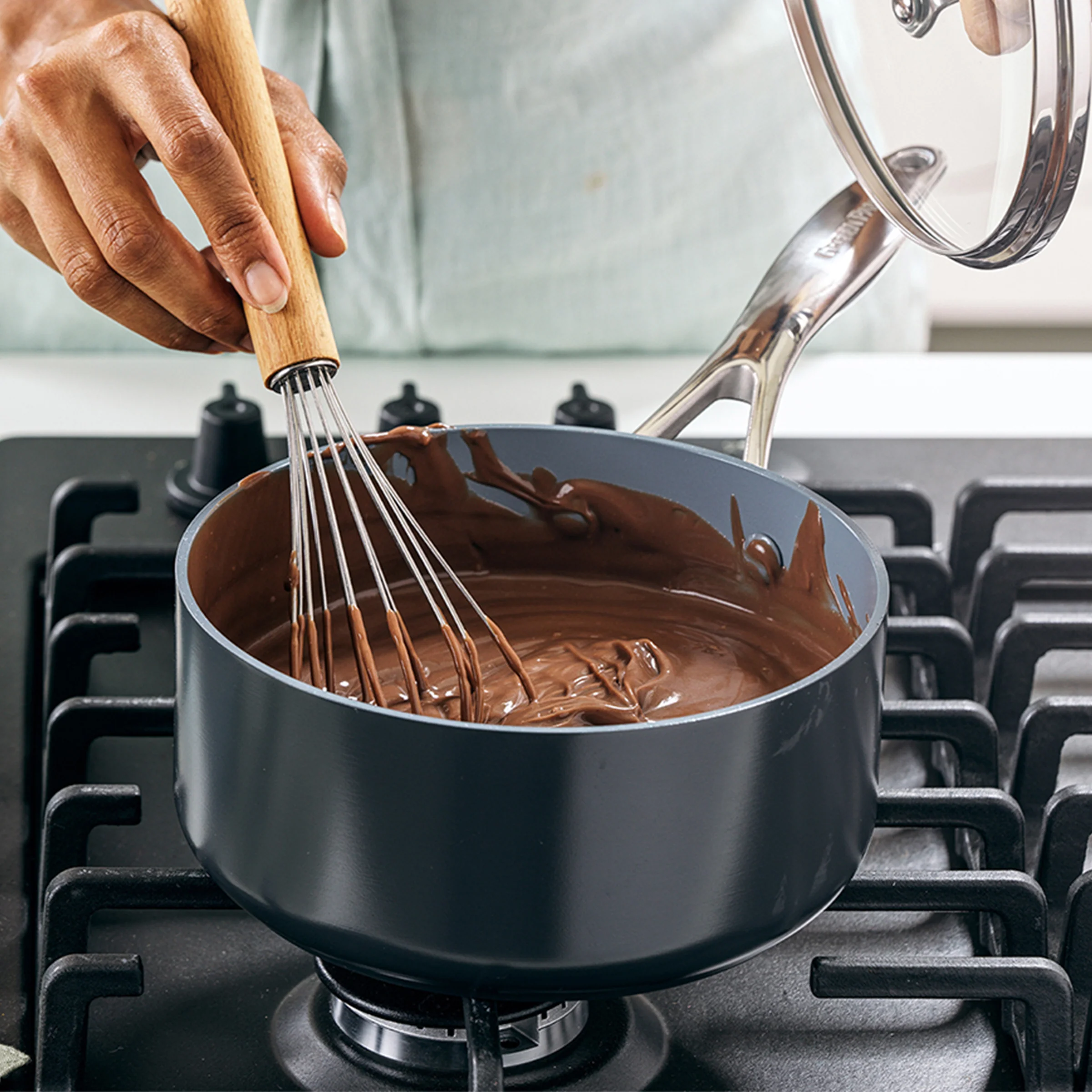 Valencia Pro Nonstick, Ceramic Sauce Pan with Lid, 2qt - Image 10