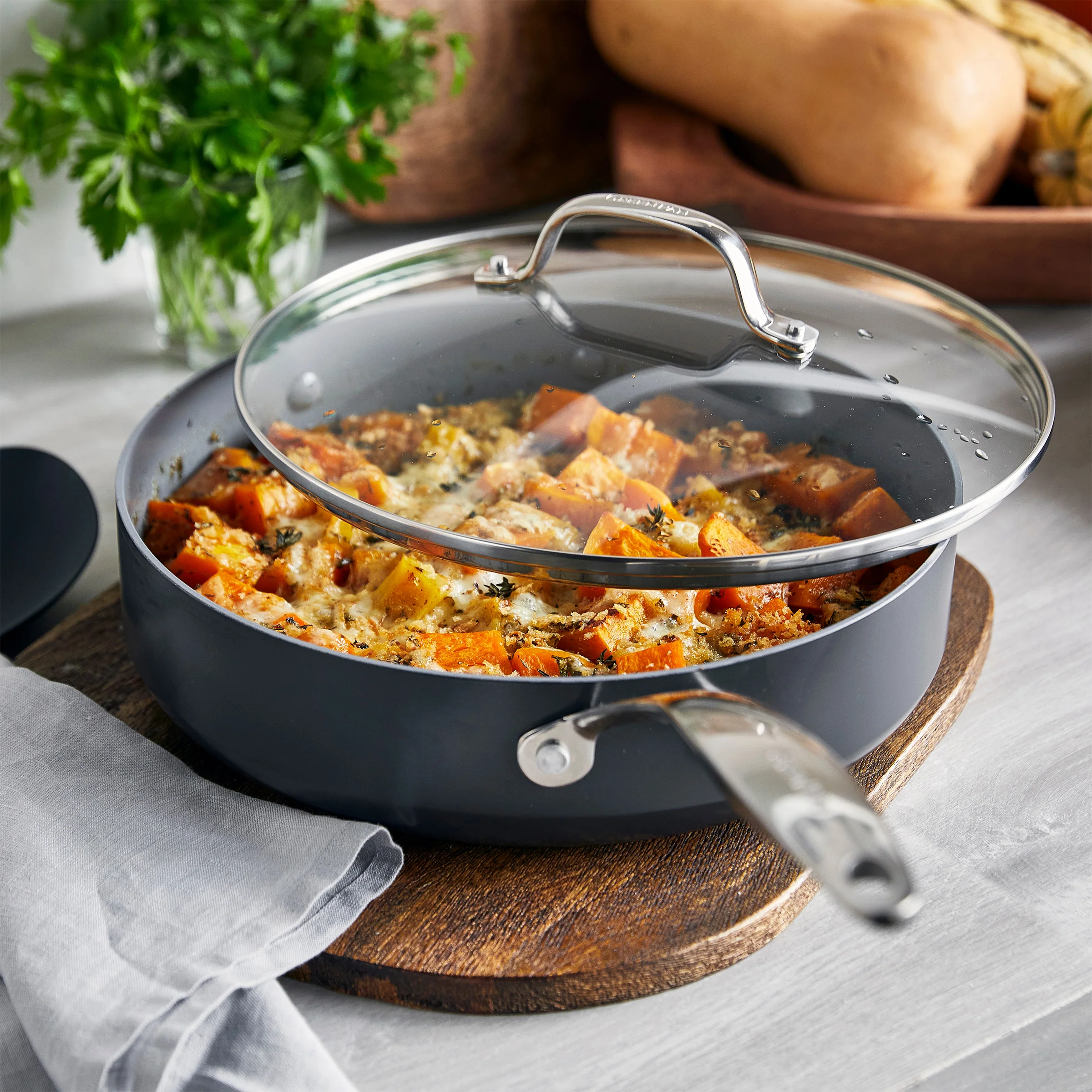 Valencia Pro Nonstick, Ceramic Sauté Pan with Lid, 4.5 Qt - Image 4