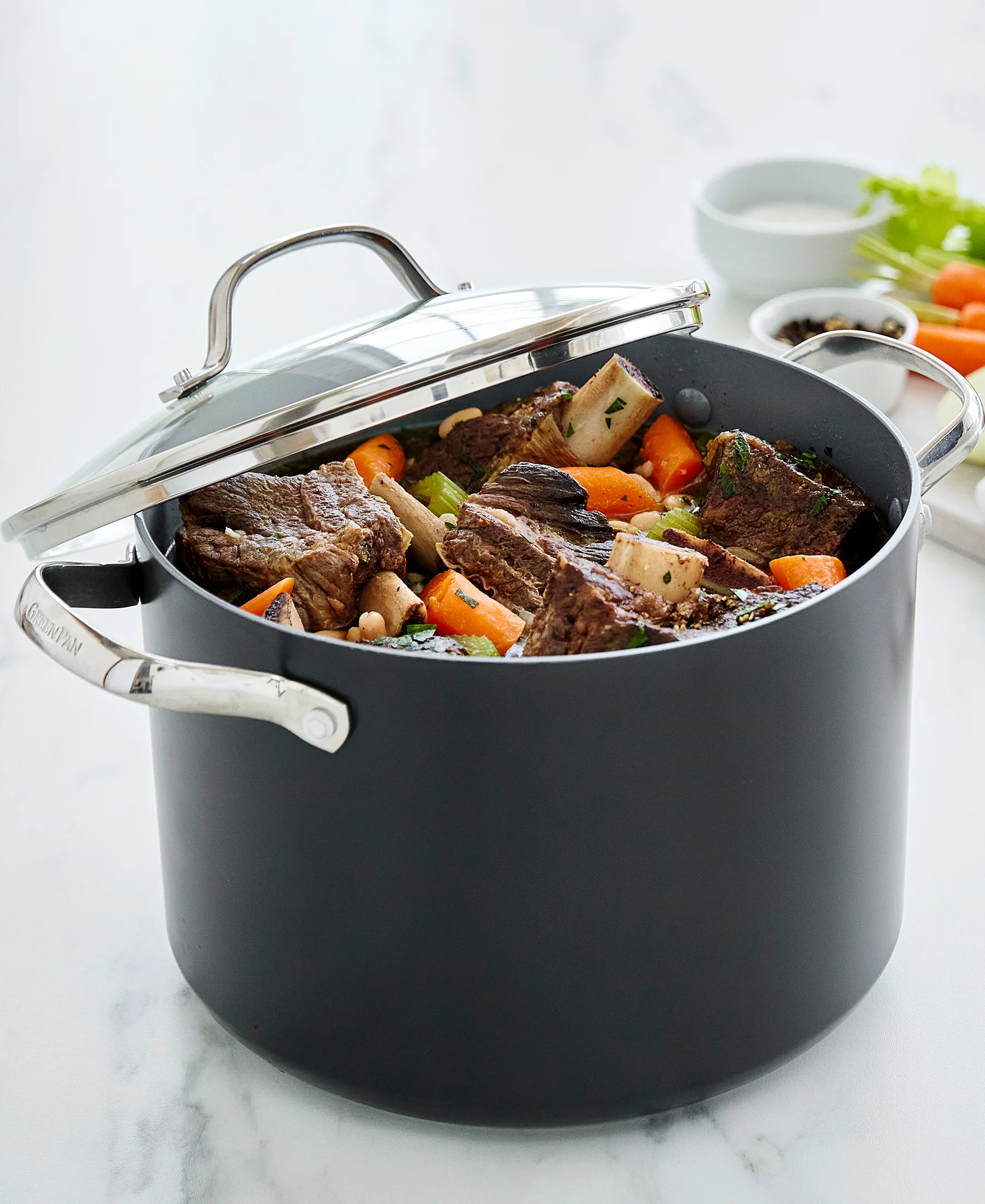 Valencia Pro Nonstick, Ceramic Stockpot with Lid, 8qt - Image 10