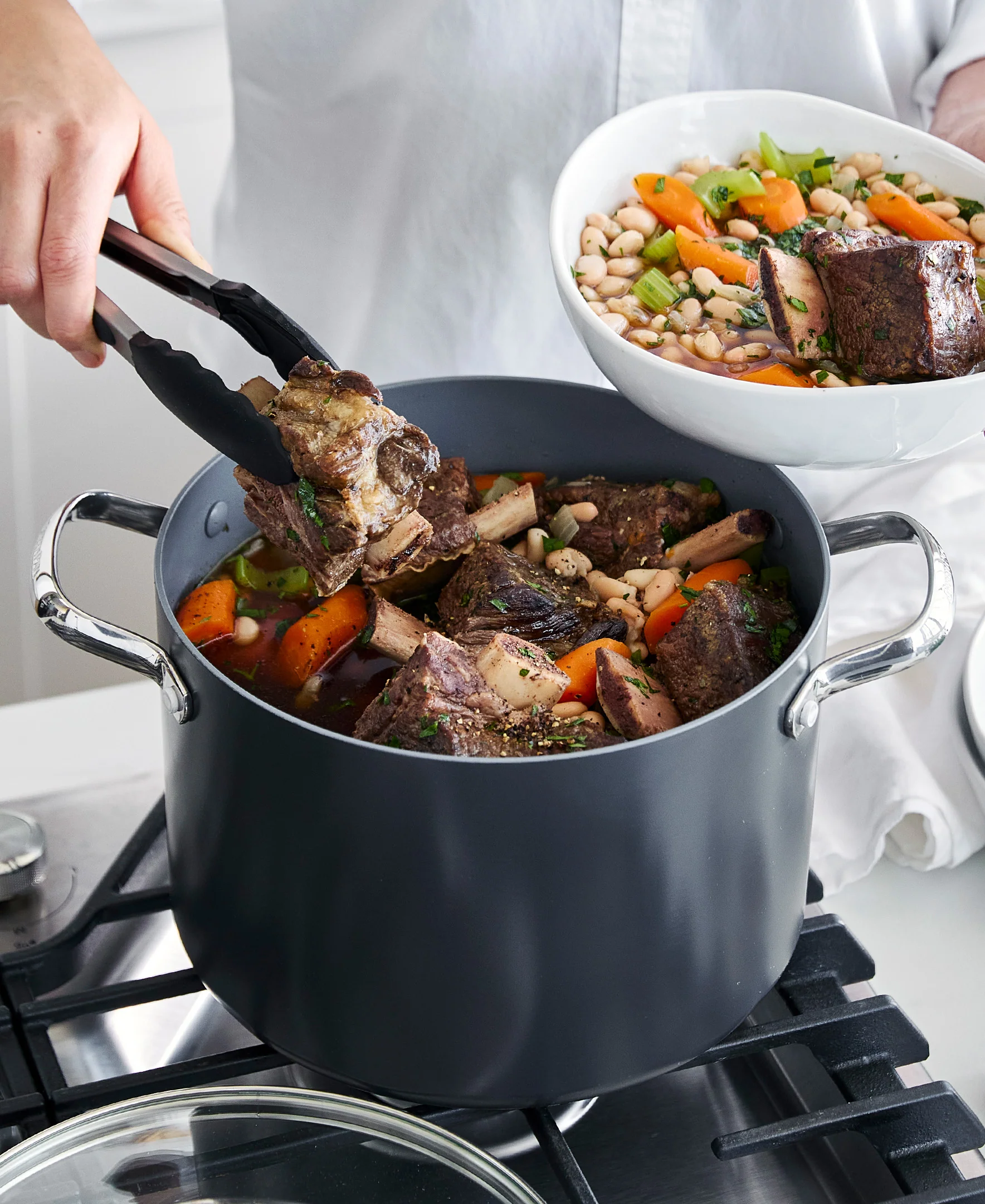 Valencia Pro Nonstick, Ceramic Stockpot with Lid, 8qt - Image 4