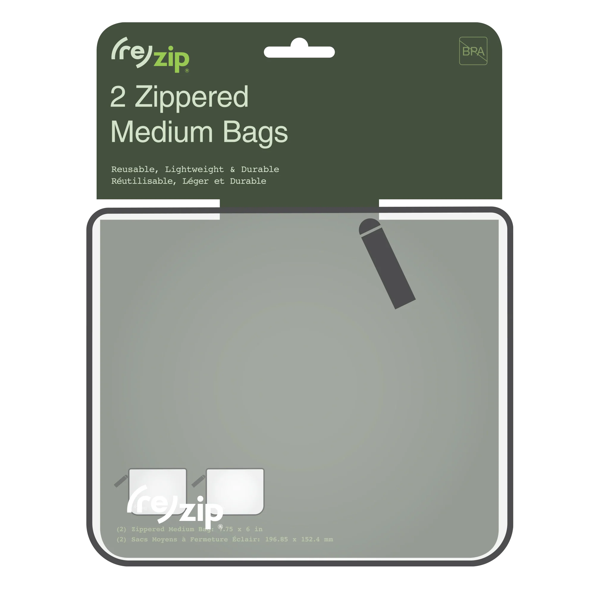 Zippered Medium Bag - Image 3