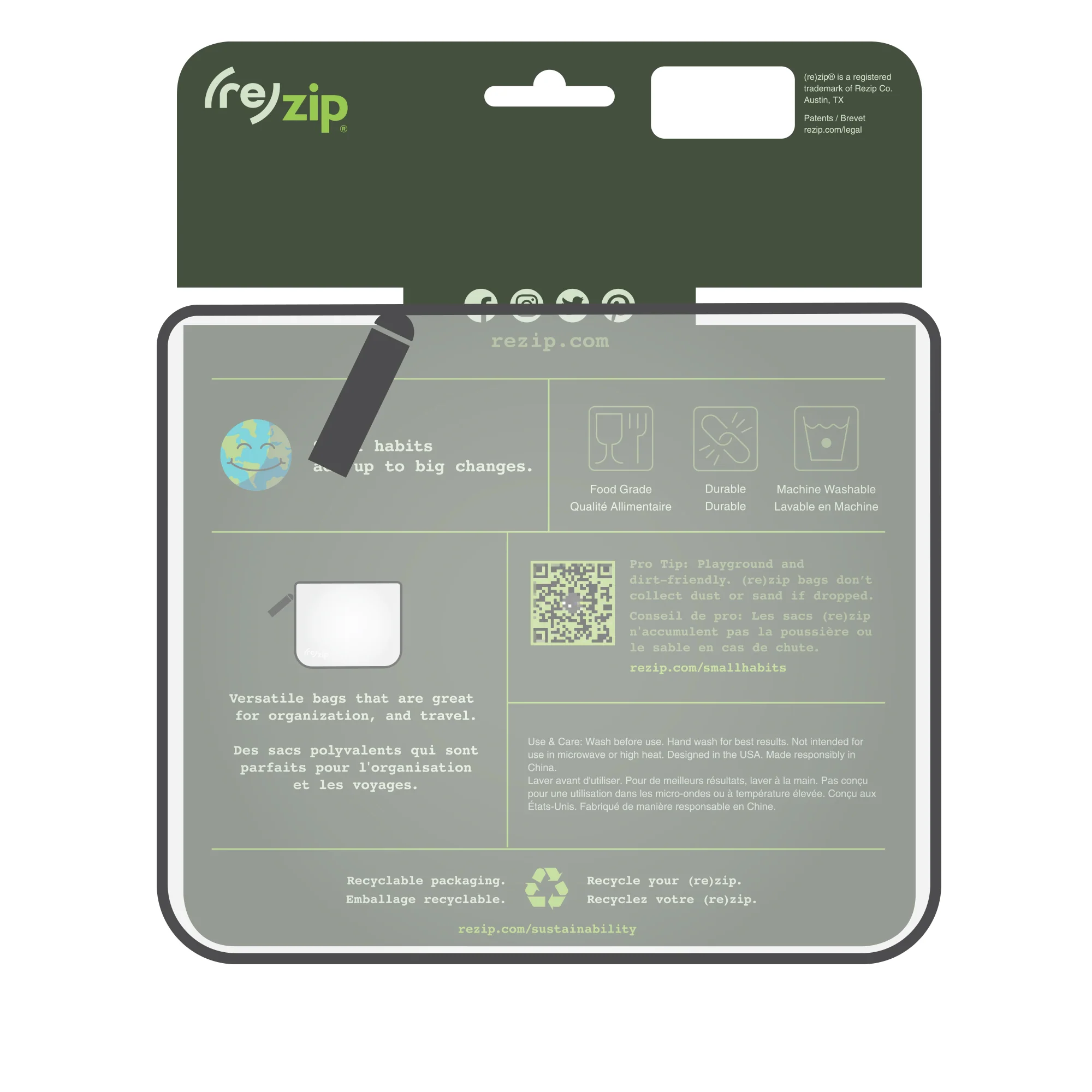 Zippered Medium Bag - Image 4